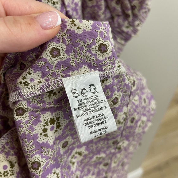 NWT Sea New York Purple Floral Smocked Ida Dress - Picture 4 of 6